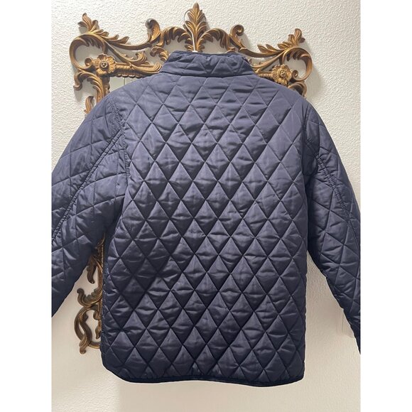 Mango Navy Quilted Fleece Lined Jacket, Boys size 11-12 - Picture 3 of 8